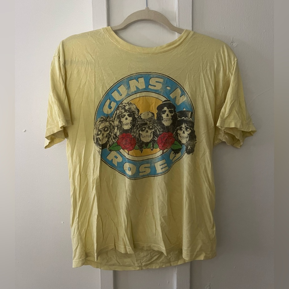 Daydreamer Yellow Guns ‘N’ Roses graphic band Tee
